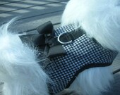 Houndstooth & Bow Small Dog Harness