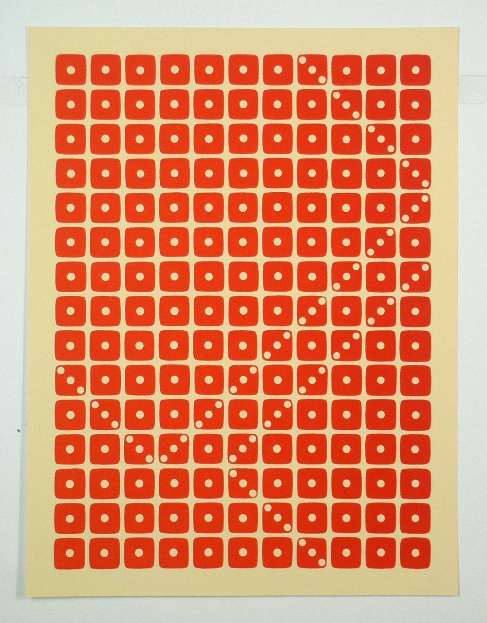 Letterpress Dice Print -  Delta Scorpii