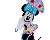 Limited Edition MINNIE Spring parasol boutique machine applique design (only 15 will be sold)