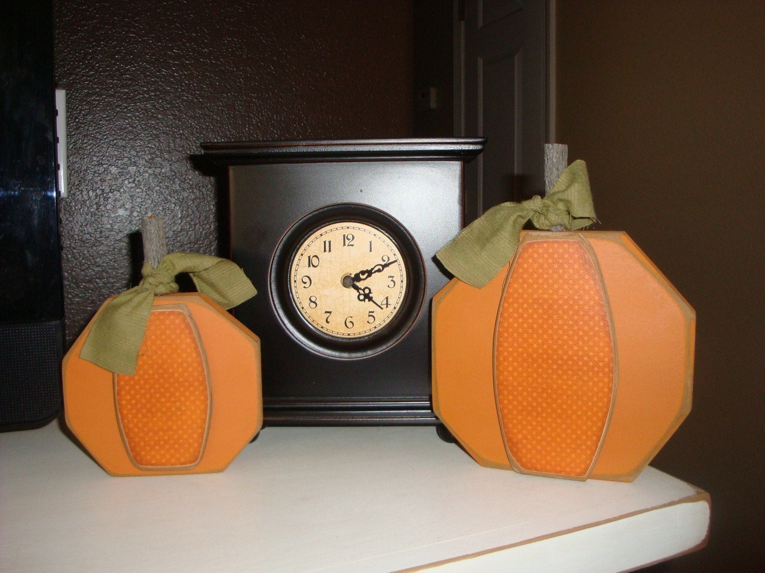 Primitive Pumpkin Block Set . . . Autumn Fall Halloween Thanksgiving Wood Block Sets Gift Home Seasonal Decor