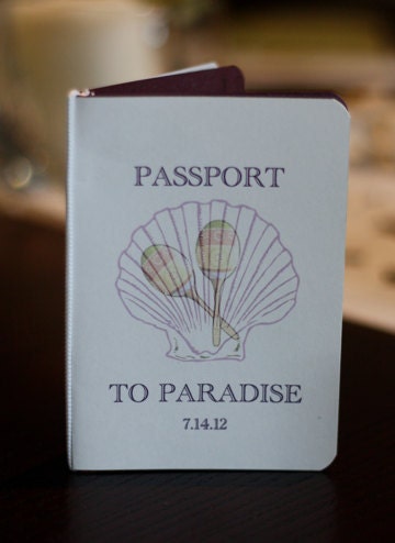 CUSTOM passport invitations