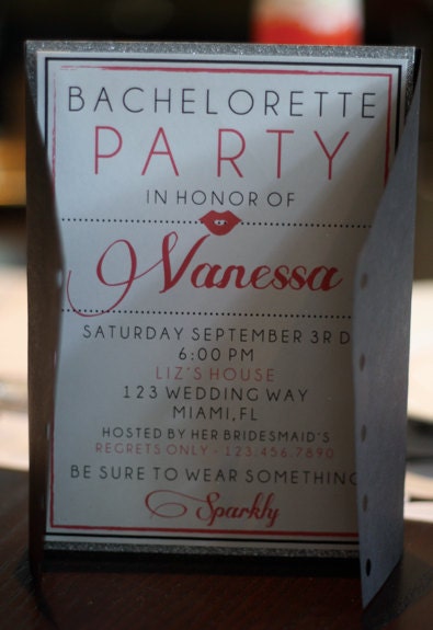 CUSTOM Corset Bachelorette Invitation
