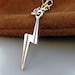 Harry Potter Lightning Bolt Scar Necklace in Silver