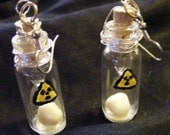 Radioactive glow earrings