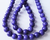 Violet Purple  Turquoise  Howlite  Round Beads  6mm 16 Inch Strand /Only Beads Not Finished Jewelry