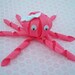 Hot Pink Octopus Ribbon Sculpture Hair Clip... Free Shipping Promo