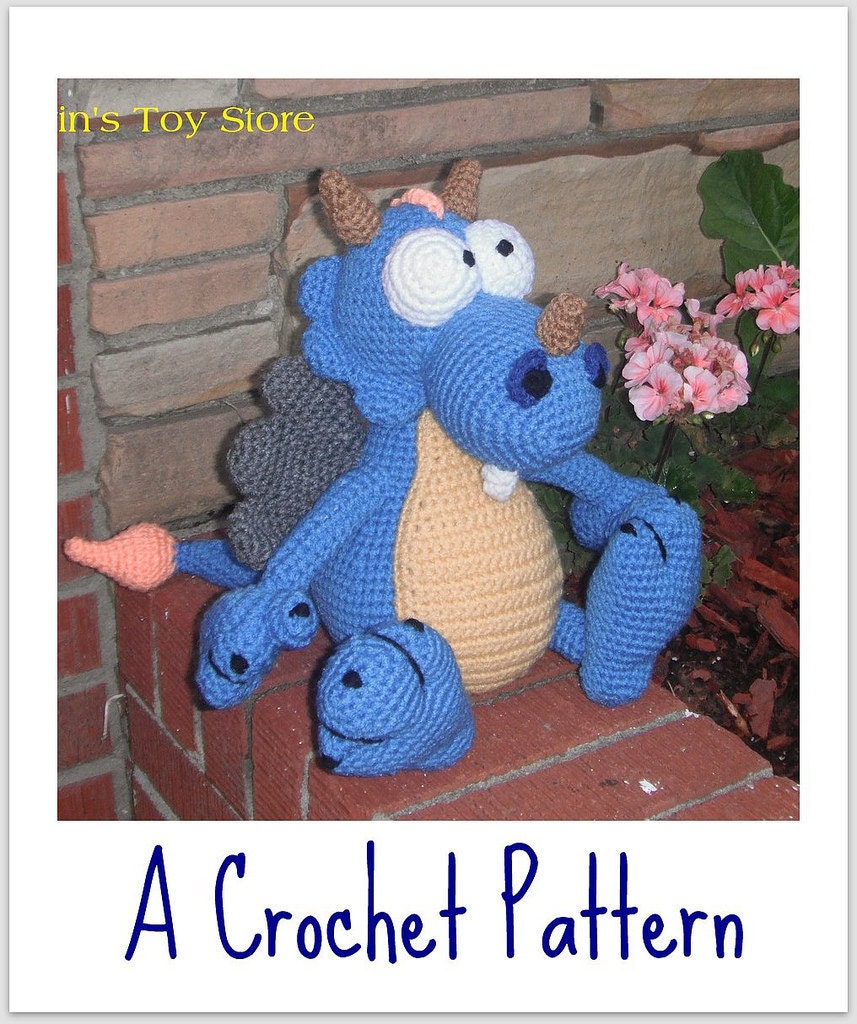 Snuggles the Dragon A Crochet Pattern by Erin Scull