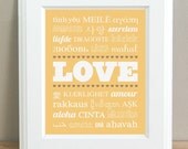 CUSTOM COLOR - Language of Love - 11x14