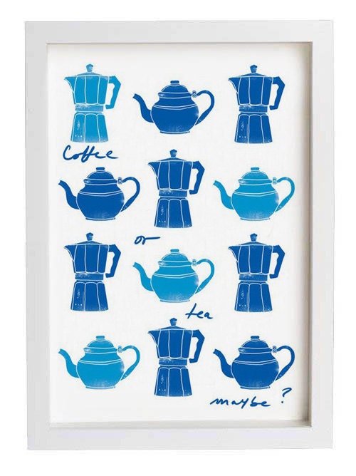 Sale COFFEE OR TEA Kitchen Art - high quality fine art print