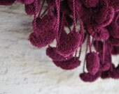 Soft Deep Purple Shining POMPON Scarf neckwarmer, cowl, necktie deep berry - zuzusworld