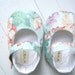 Mint Green Floral Mary Jane Shoes For Your Baby Girl