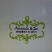 Custom Wedding Signature Guest Book Platter - Personalized with Scoll Border and Monogram