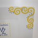 Custom Wedding Signature Guestbook Platter - Personalized with Scrolls Polka Dot Border and Intials