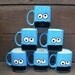 Googly Eyed Monster Ceramic Cookies and Milk Dunk Mug - Ready to Ship