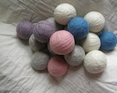 Large Wool Dryer Balls--8--You Choose Colors--Wool Core
