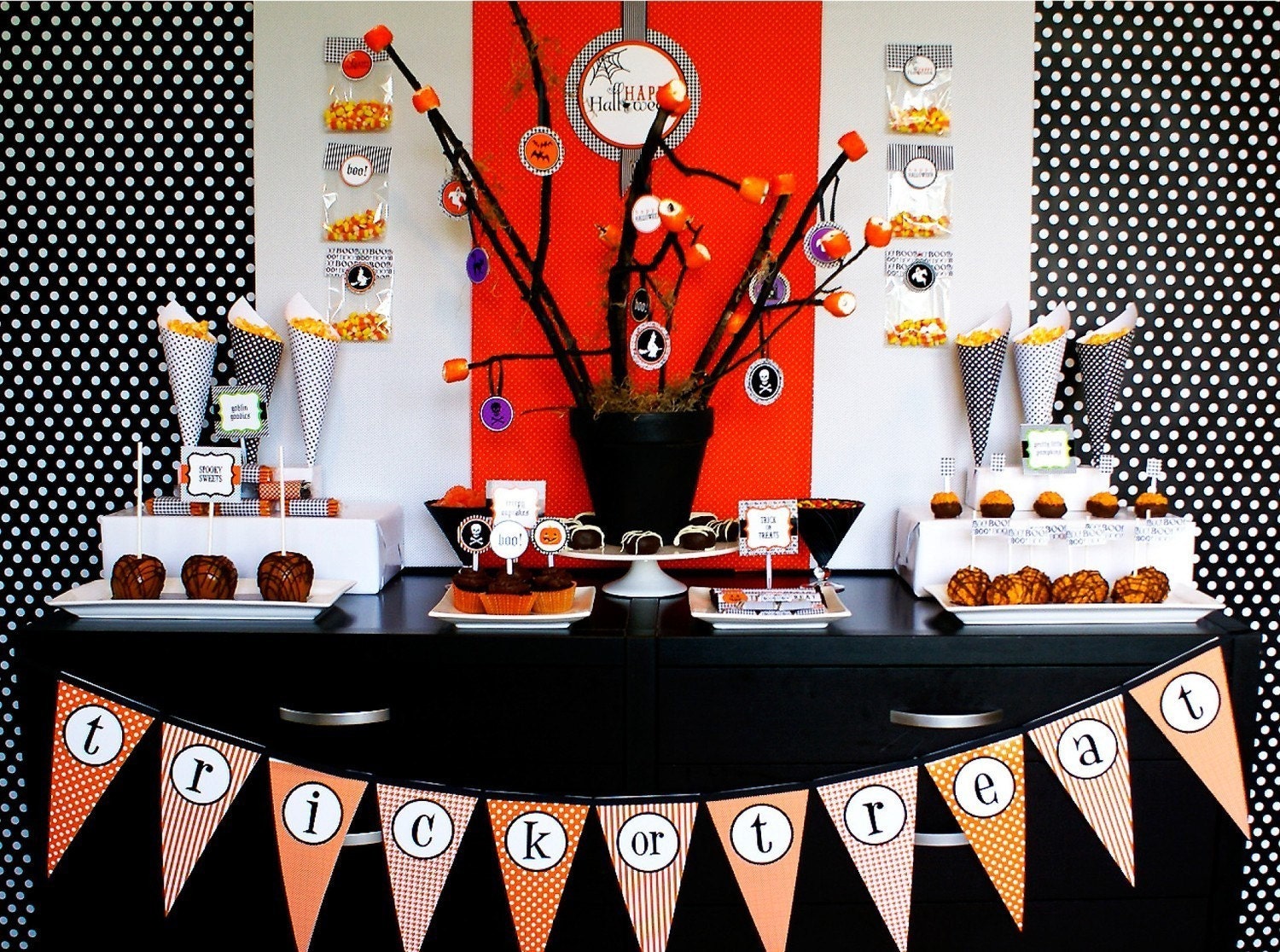 Printable HAPPY HALLOWEEN Design Collection - As seen on Hostess with the Mostess - 30 PERCENT OFF