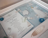 BRIDAL BLISS Wedding Invitation Keepsake Box with Engraved Name Plate