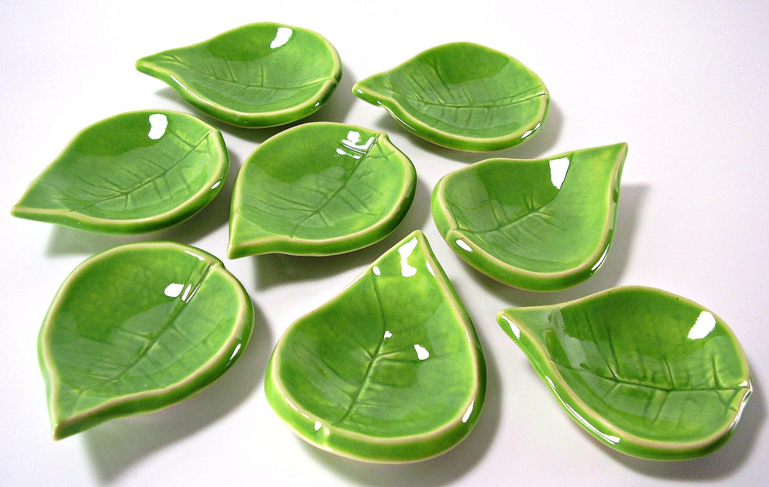 Small Ceramic Leaf - Tea Light Holder/Ring Holder/Spoon Rest/Tea Bag Holder/Home Decor - Handmade Pottery - Spring Decor - Ravenhillpottery