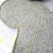 Gray Felted Wool Squirrel Tea Cozy