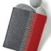 Felt Ipad Sleeve in Merino Wool Red and Gray