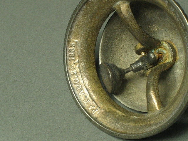 MARKED April 8, 1856 and Pat August 25, 1863 -- AUTHENTIC Hotel Desktop Bell
