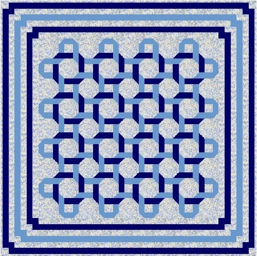 UNCHAIN MY HEART - 64 inch - Quilt Addicts Precut Patchwork Quilt Kit Double size