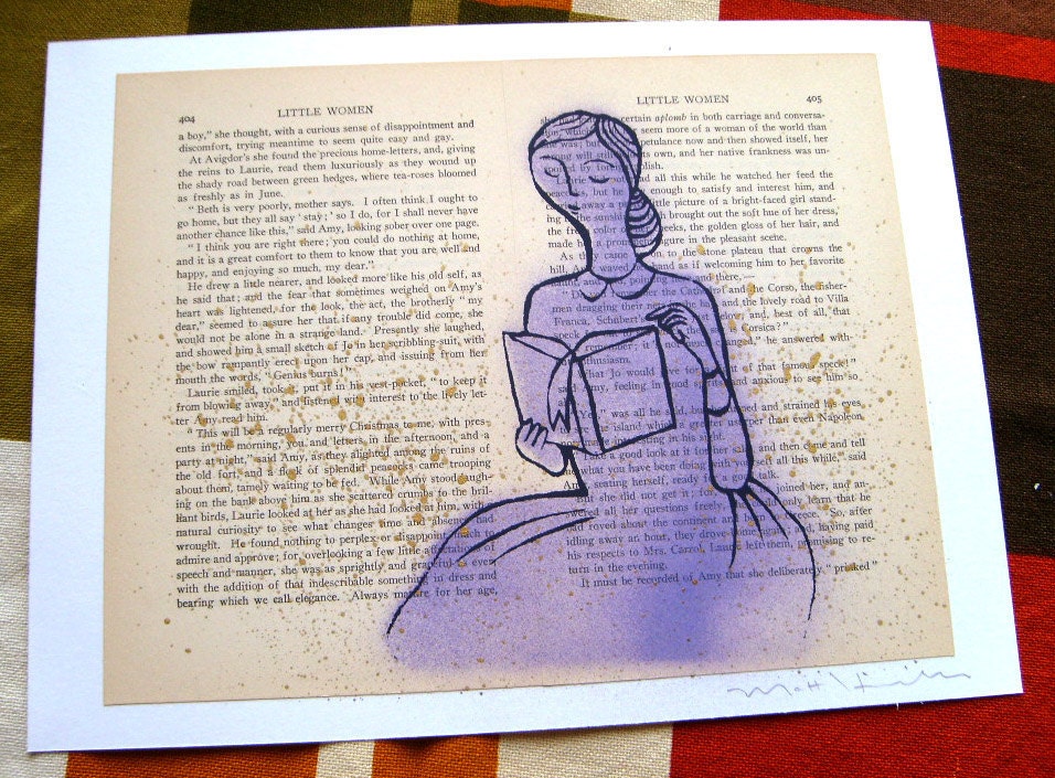 Jo March of Little Women LitKids Print