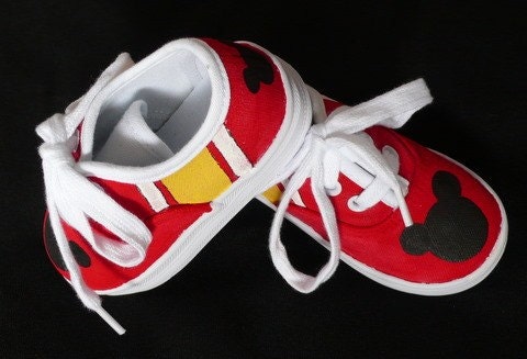 Mickey Mouse Canvas Lace Up Shoes