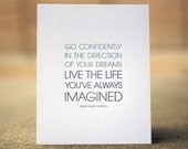 Thoreau Letterpress Print