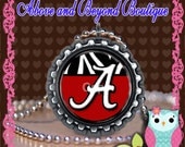 Alabama Bottle Cap Pendant Roll Tide Football Crimson Sports Teams Image 319
