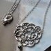 Silver Cloud Pendant With Silver Chain Necklace