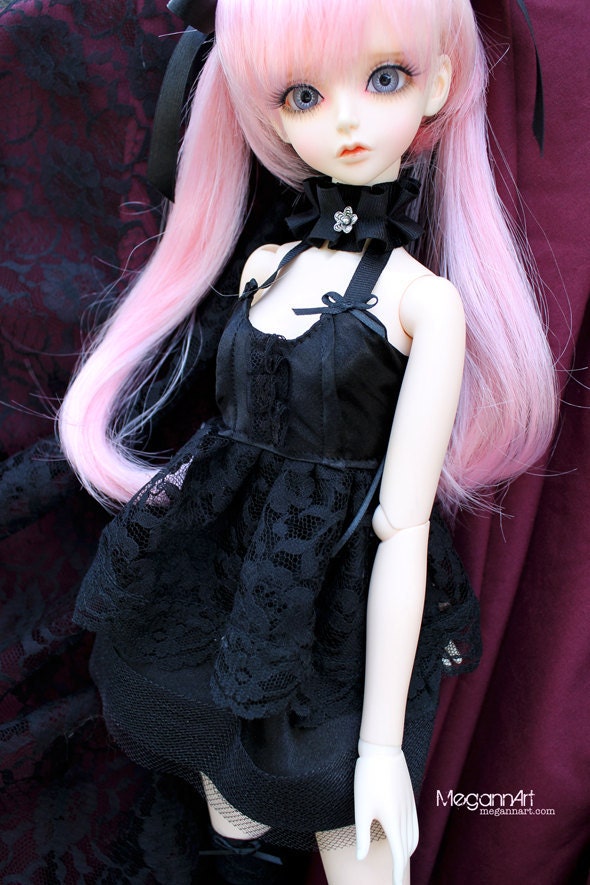 Goth Loli Outfit for SD sized BJDs