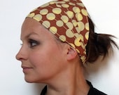 Headband - Amy Butler Martini in Brown fabric