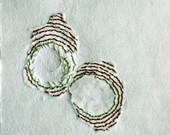 Hand Stitched Patched Paper no.1 / Hand Embroidered Paper