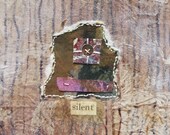 Mixed Media Collage on Handmade Paper / Silent Mornings