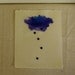 Purple Rain Cloud with Beads on Japanese Paper / Spring Meditation No. 8