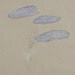 Drawing with Hand Embroidered Clouds on Handmade Paper / Vase and Storm Clouds