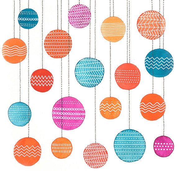 Party Lanterns Illustration