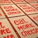 Eat More Cheese - Lino Print