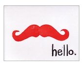 Hello Mustache Card