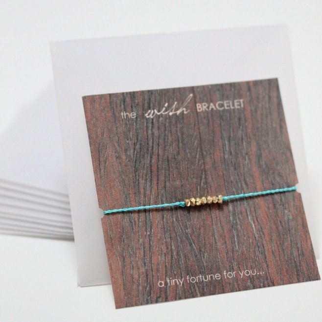 The Wish Bracelet - Aqua