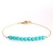 Beaded Bar Bracelet - Turquoise