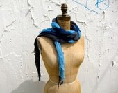 Indigo and Madder Plant Dyed Braided Scarf