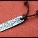 Leather Surfer Necklace With Chinese Lucky Coin Pendant