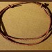 2 Leather Surfer Necklace 3mm Distressed Cord Brown and Black