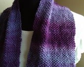 Violet Crush -  a handknit scarf