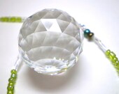 Crystal Ball SunCatcher - CUSTOMIZE your chain colors, Made-to-Order