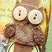 Brown Owl Elastic Bookmark