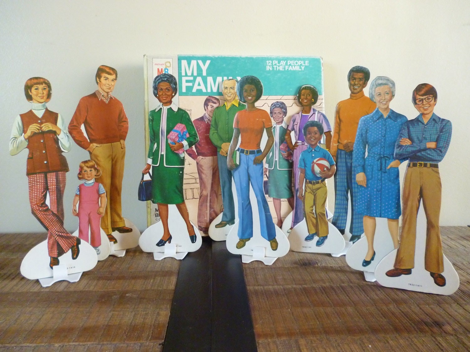 Vintage Milton Bradley My Family Play People
