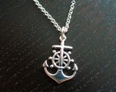 Silver Anchor Necklace
